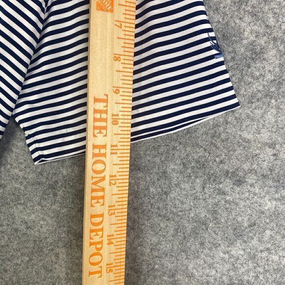 RLX Ralph Lauren Polo Shirt Adult Large Striped Short Sleeve Golf Men Preppy - Picture 5 of 8